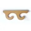 soporte doble de madera