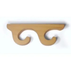 soporte doble de madera