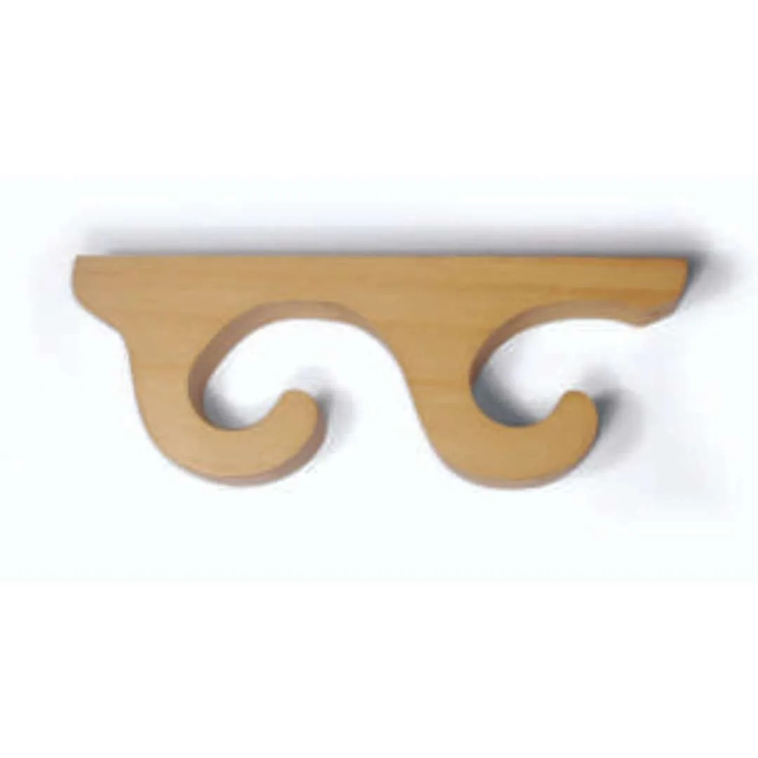 soporte doble de madera