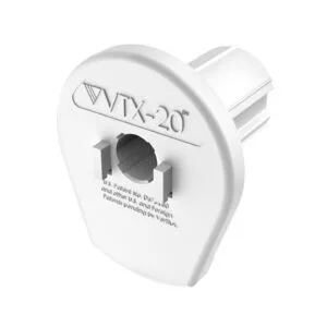Mecanismo VTX-20 para cortinas roller marca vertilux color blanco, para tubos de 38mm