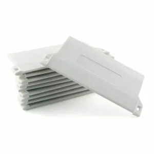 Pesa inferior para persianas verticales de tela 89mm, contrapeso color blanco