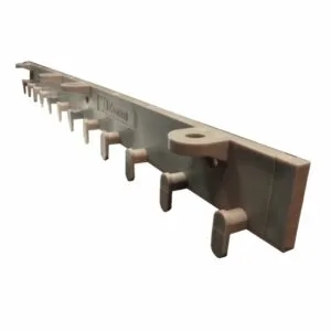 Rieles para cortinas industriales marca Clearway modelo QUICKMOUNT material de pvc resistente color plomo x 60 cm, varias cantidades