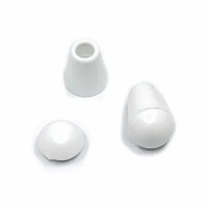 Terminal campana para cordón de cortinas romanas, estores, color blanco - varias cantidades