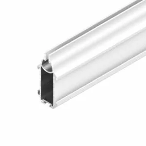 Perfil inferior de Aluminio para cortinas roller, vara baja a la medida con tapas incluidas