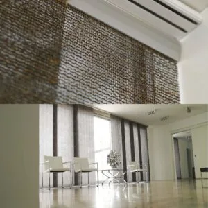 Sistema riel de aluminio para Panel Japonés a medida marca Coulisse a medida