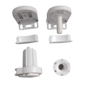 Mecanismo completo para cortinas roller marca Coulisse color blanco para tubo de 30 mm