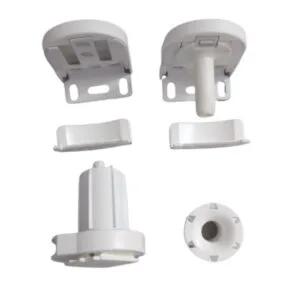 Mecanismo completo para cortinas roller marca Coulisse color blanco para tubo de 30 mm