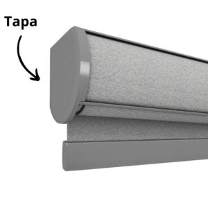 Tapa plástica para cortinas roller zebra marca Coulisse, tamaño S, variedad de colores