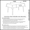 calculo del tamaño del mantel