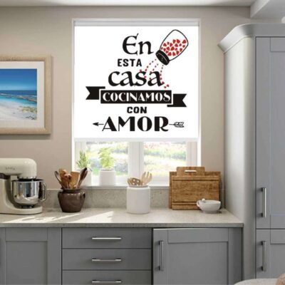 cortinas roller para cocina