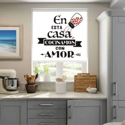 cortinas roller para cocina