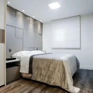 Estor blackout a medida cortina romana opaca color blanco Cortinashd