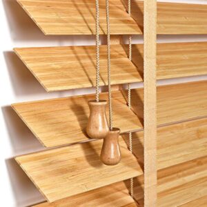 Persianas horizontales de bambú a medida, protegen la privacidad para el hogar y la oficina en 6 colores disponibles