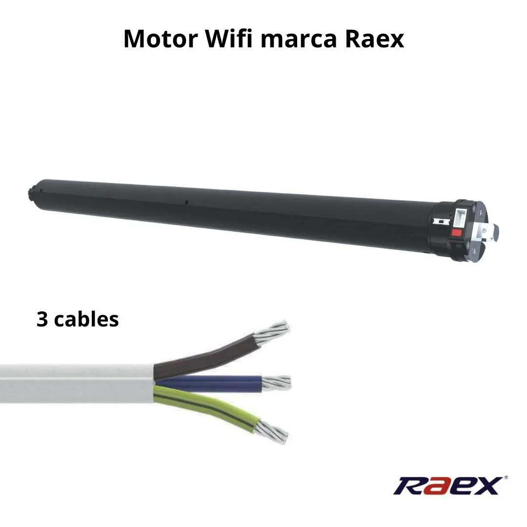 Motor Smart Wifi para Cortinas Roller Marca Raex Controla tus Cortinas desde el Celular con la App - Imagen 2