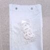 cortinas para ducha de pvc color blanca con ganchos 04