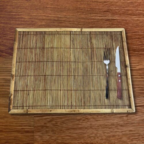 Individual de Mesa de Bambú con Marco, dimensiones 30cm x 40cm – Set de 6 Unidades