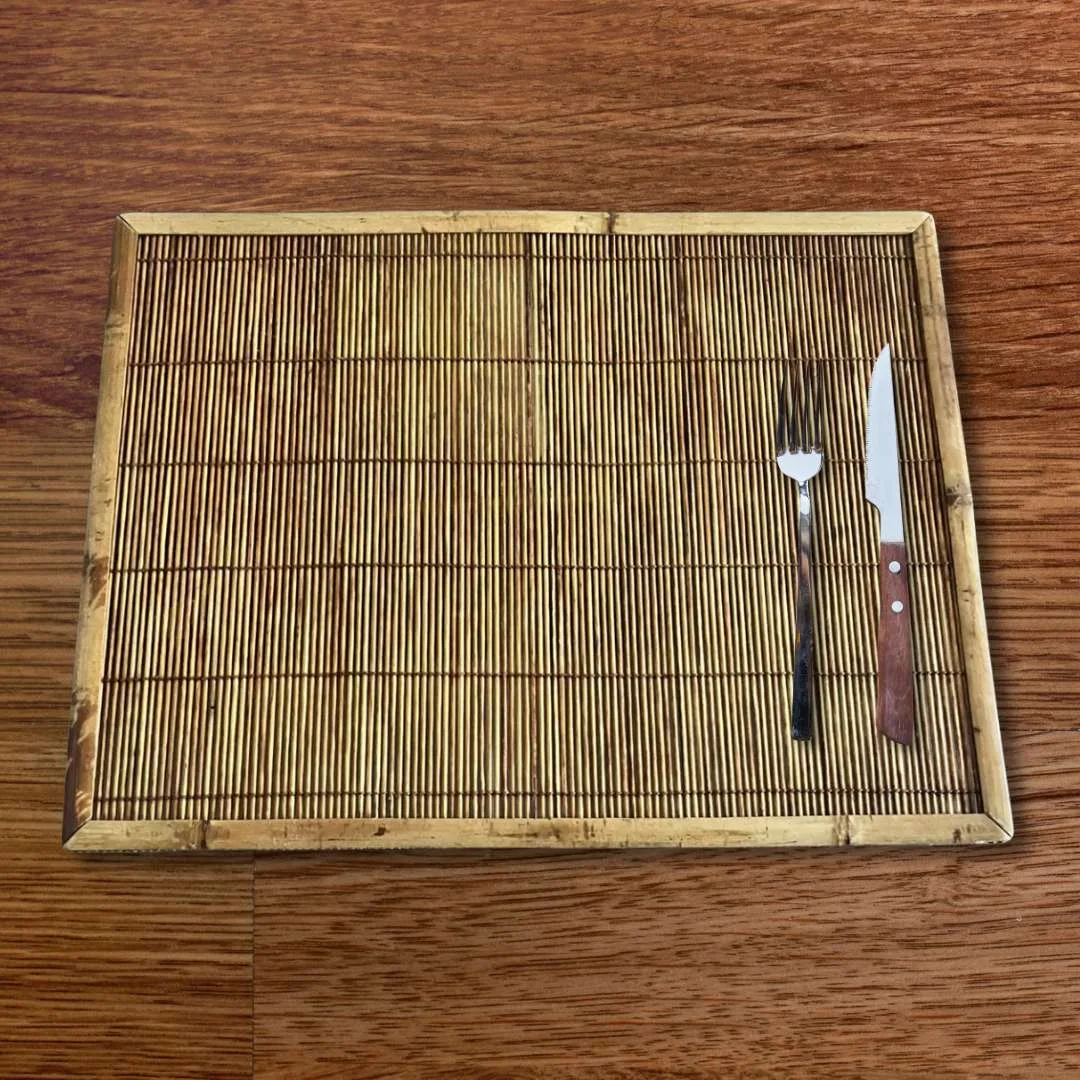 individual de bambu con marco incluido