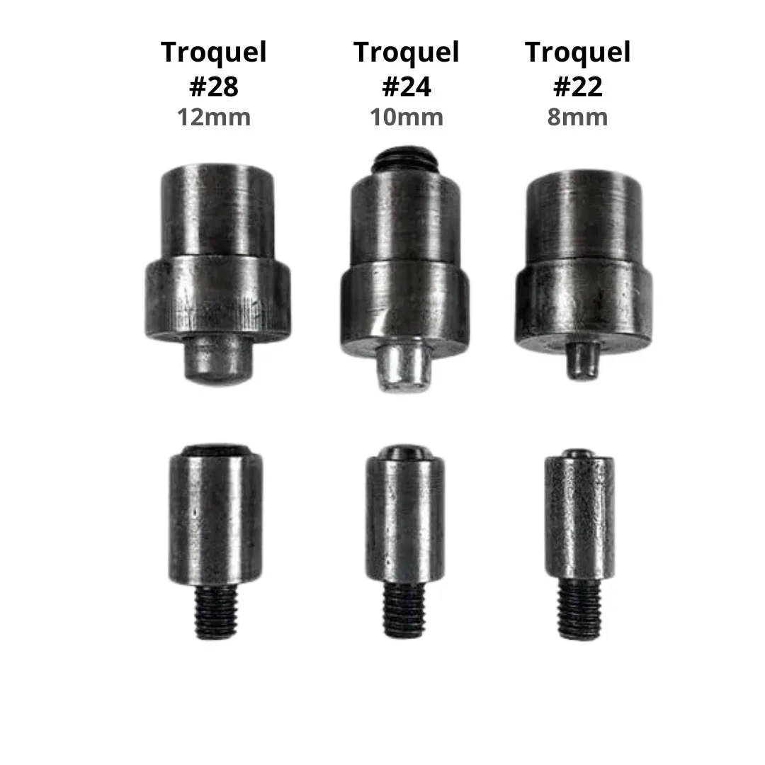 Máquina troqueladora para ojales, broches, remaches para uso intensivo, perfecta para confección y reparaciones - Imagen 3