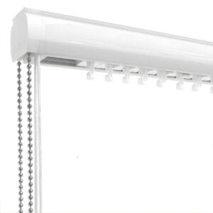 riel de aluminio para persianas verticales de tela