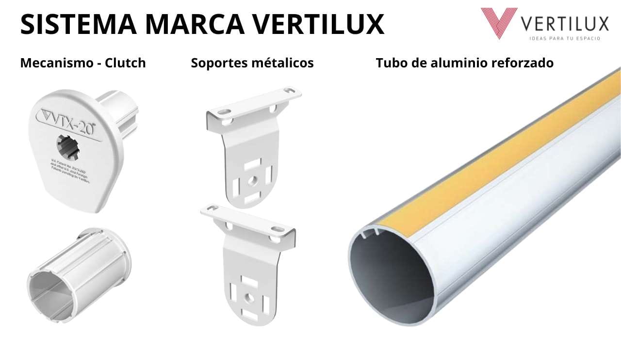 sistema marca vertilux para cortina roller