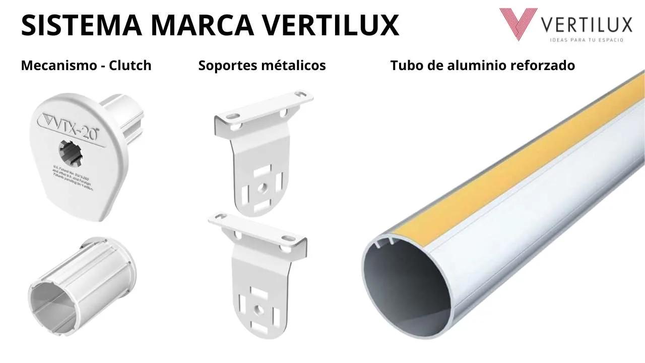 sistema marca vertilux para cortina roller