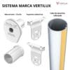 mecanismo marca vertilux para cortinas roller