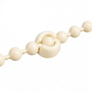 tope para cadena cortinas roller color crema