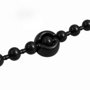 Tope de cadena para cortinas roller enrollables color negro