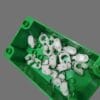 Corredera de doble rueda para riel flexible de aluminio color blanco - Imagen 4