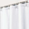 cortinas para baño de poliester a medida con ganchos